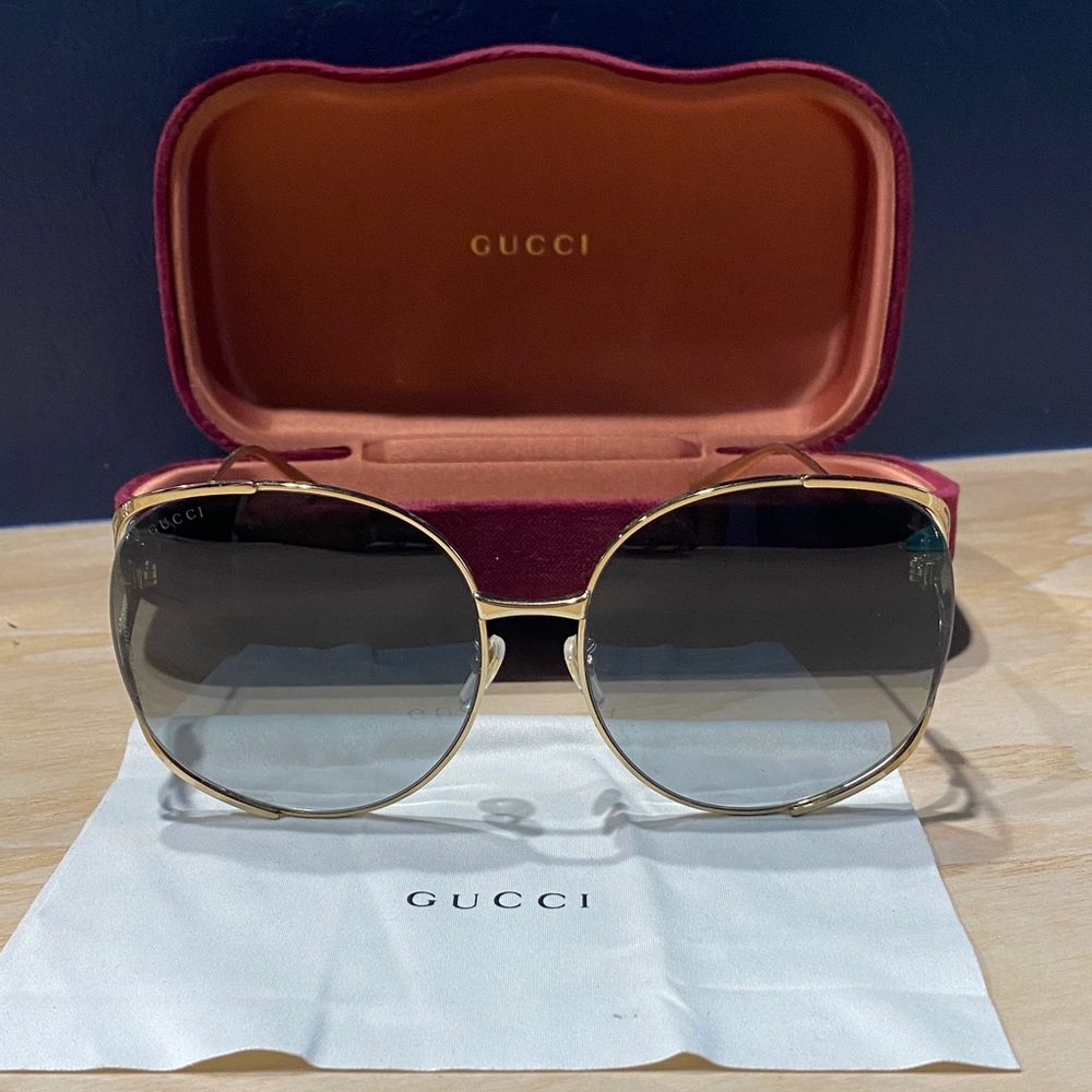 Gucci Gold Frame Sunglasses